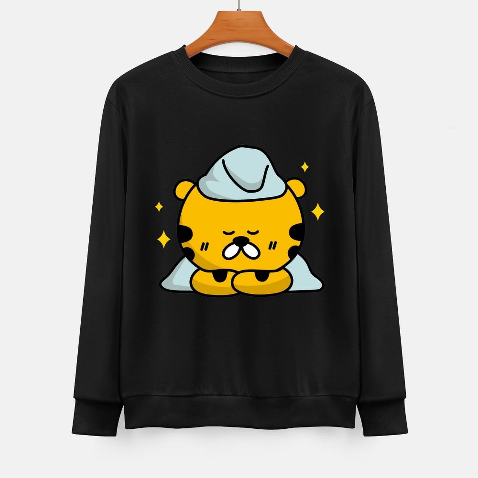 Front Patterned Long Sleeve TopEssential Print-Ready